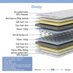 Στρώμα Sleepy pakoworld bonnel spring διπλής όψης 27cm 140x200εκ