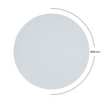 Επιφάνεια τραπεζιού Melody pakoworld HPL λευκό μαρμάρου Φ60εκ πάχους 12mm