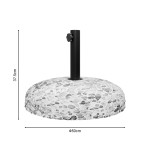 Βάση ομπρέλας Nimbus pakoworld τσιμέντο ψηφιδωτή 35kg Φ50εκ Βάση ομπρέλας Nimbus pakoworld τσιμέντο ψηφιδωτή 35kg Φ50εκ