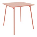 Τραπέζι Moraja pakoworld terracotta μέταλλο 70x70x73εκ