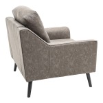 Πολυθρόνα Lonnie pakoworld τεχνόδερμα γκρι antique 94x95.5x92.5εκ Πολυθρόνα Lonnie pakoworld τεχνόδερμα γκρι antique 94x95.5x92.5εκ