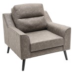 Πολυθρόνα Lonnie pakoworld τεχνόδερμα γκρι antique 94x95.5x92.5εκ Πολυθρόνα Lonnie pakoworld τεχνόδερμα γκρι antique 94x95.5x92.5εκ