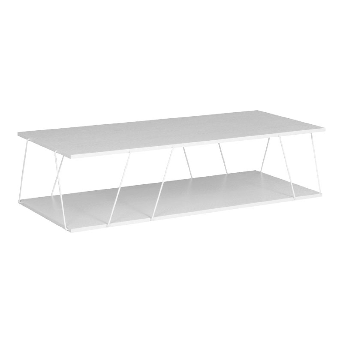 Τραπέζι σαλονιού Tars pakoworld λευκό 120x50x30εκ Τραπέζι σαλονιού Tars pakoworld λευκό 120x50x30εκ