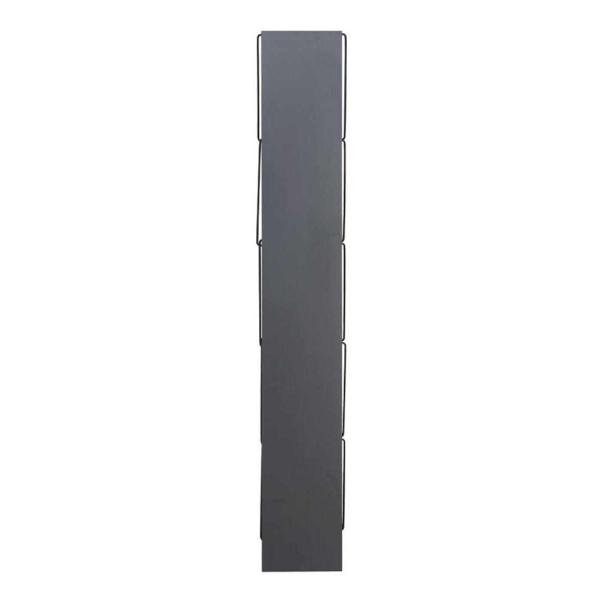 Βιβλιοθήκη mini Tars pakoworld ανθρακί-μαύρο 50x22x150εκ Βιβλιοθήκη mini Tars pakoworld ανθρακί-μαύρο 50x22x150εκ