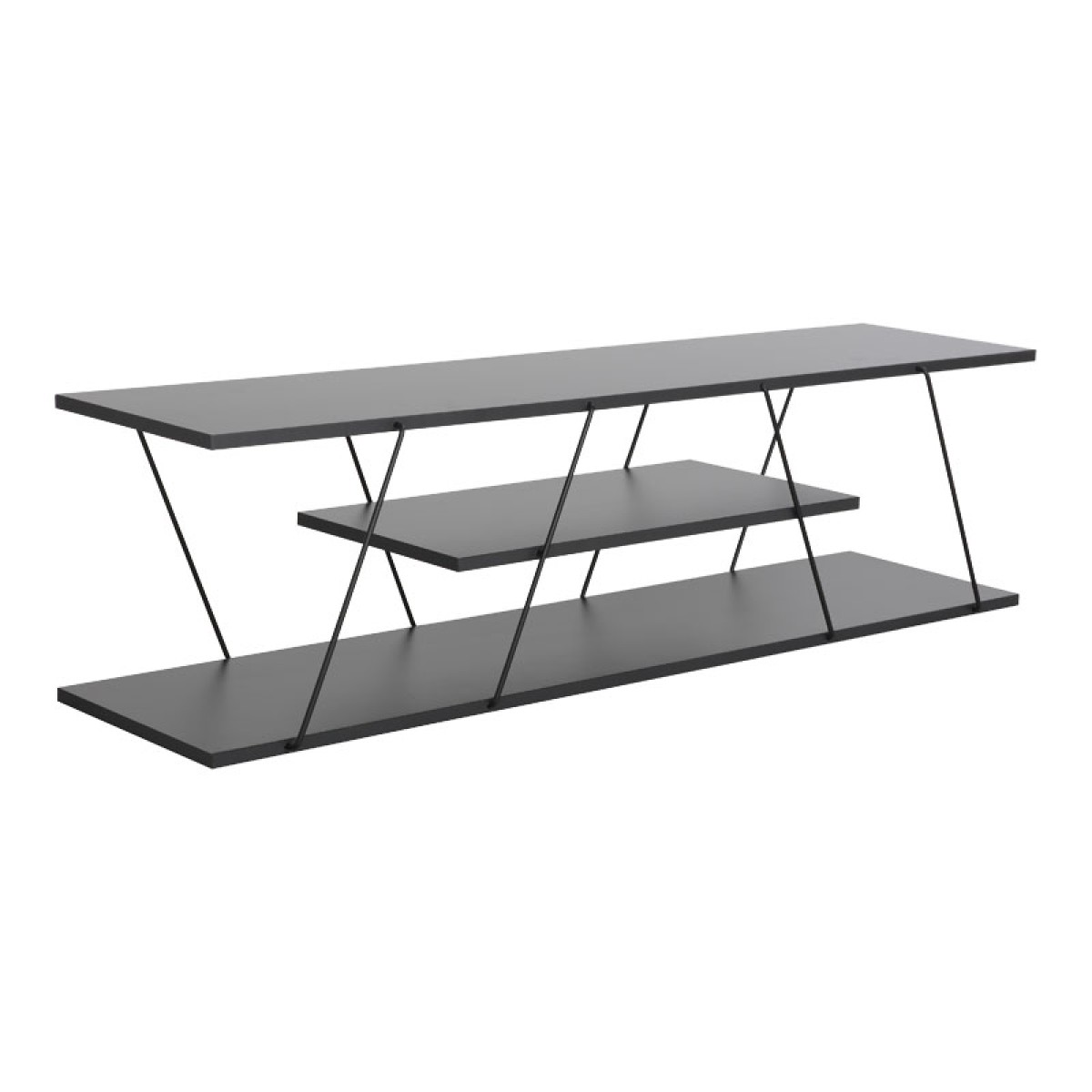 Έπιπλο τηλεόρασης Tars pakoworld ανθρακί-μαύρο 120x30x33εκ Έπιπλο τηλεόρασης Tars pakoworld ανθρακί-μαύρο 120x30x33εκ