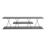 Έπιπλο τηλεόρασης Tars pakoworld ανθρακί-μαύρο 120x30x33εκ Έπιπλο τηλεόρασης Tars pakoworld ανθρακί-μαύρο 120x30x33εκ