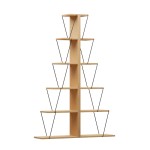 Βιβλιοθήκη mini Tars pakoworld sonoma-μαύρο 130x22x146εκ Βιβλιοθήκη mini Tars pakoworld sonoma-μαύρο 130x22x146εκ