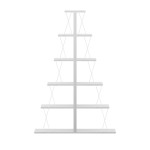 Βιβλιοθήκη mini Tars pakoworld λευκό 130x22x146εκ Βιβλιοθήκη mini Tars pakoworld λευκό 130x22x146εκ