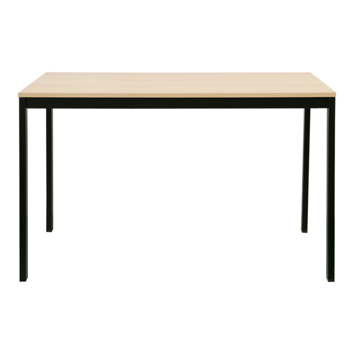 Τραπέζι Extento pakoworld επεκτεινόμενο σε φυσική απόχρωση με μαύρα μεταλλικά πόδια 120-180x74x75εκ
