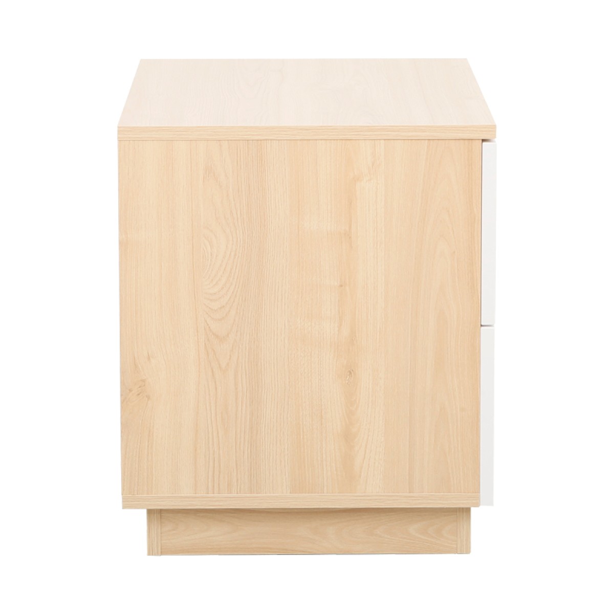 Κομοδίνο Verena pakoworld φυσικό με λευκό 48x40x48εκ