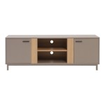 Έπιπλο τηλεόρασης Polenio pakoworld taupe με φυσικό 150x40x53εκ