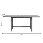 Τραπέζι Malibu pakoworld μασίφ ξύλο ακακίας 170x90x75.5εκ Τραπέζι Malibu pakoworld μασίφ ξύλο ακακίας 170x90x75.5εκ