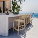 Σκαμπό μπαρ Bravo pakoworld μασίφ ξύλο ακακίας 53x45x87εκ Σκαμπό μπαρ Bravo pakoworld μασίφ ξύλο ακακίας 53x45x87εκ