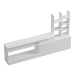 Σύνθετο σαλονιού Seruno pakoworld σε λευκή απόχρωση 170x25x100εκ Σύνθετο σαλονιού Seruno pakoworld σε λευκή απόχρωση 170x25x100εκ