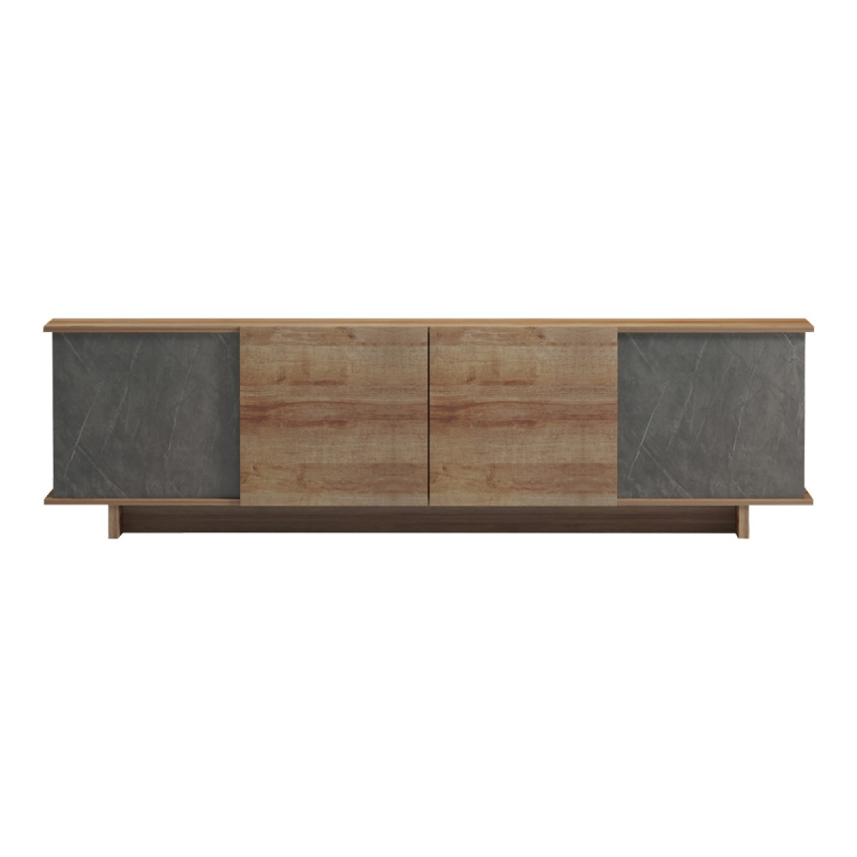 Έπιπλο τηλεόρασης Zafore pakoworld σε oak-καφέ antique απόχρωση 180x33x50εκ Έπιπλο τηλεόρασης Zafore pakoworld σε oak-καφέ antique απόχρωση 180x33x50εκ