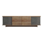 Έπιπλο τηλεόρασης Zafore pakoworld σε oak-καφέ antique απόχρωση 180x33x50εκ Έπιπλο τηλεόρασης Zafore pakoworld σε oak-καφέ antique απόχρωση 180x33x50εκ
