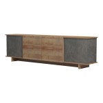 Έπιπλο τηλεόρασης Zafore pakoworld σε oak-καφέ antique απόχρωση 180x33x50εκ Έπιπλο τηλεόρασης Zafore pakoworld σε oak-καφέ antique απόχρωση 180x33x50εκ