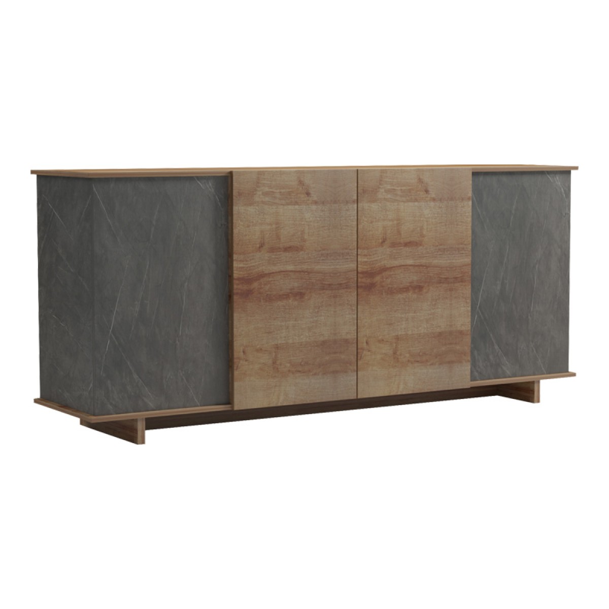Μπουφές Zafore pakoworld σε oak - καφέ antique απόχρωση 180x45x80εκ Μπουφές Zafore pakoworld σε oak - καφέ antique απόχρωση 180x45x80εκ