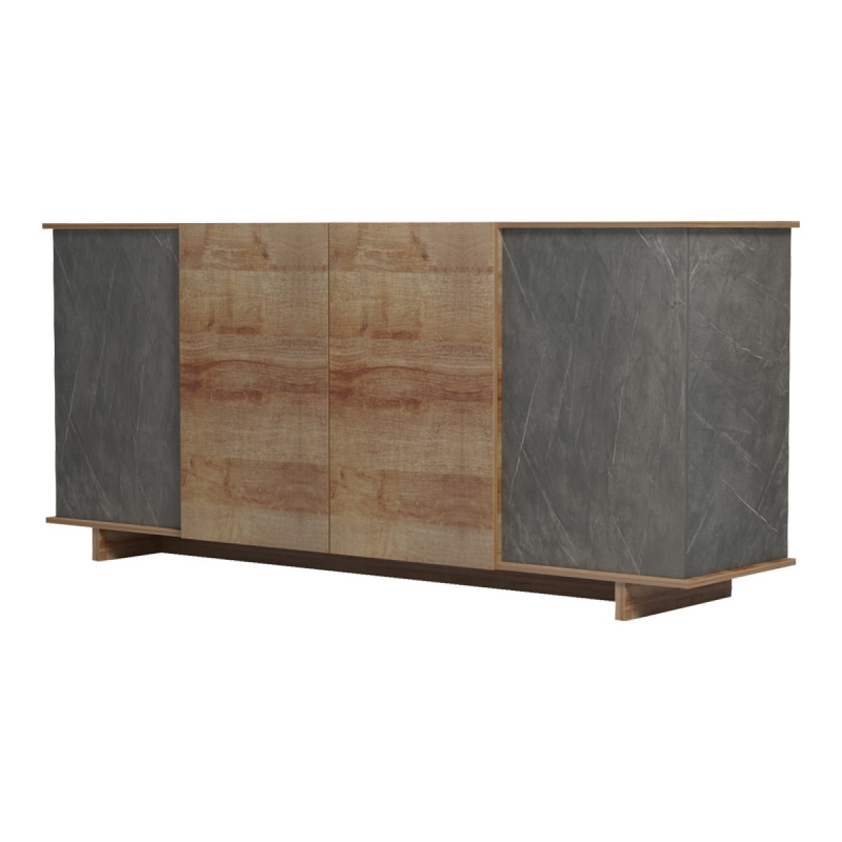 Μπουφές Zafore pakoworld σε oak - καφέ antique απόχρωση 180x45x80εκ Μπουφές Zafore pakoworld σε oak - καφέ antique απόχρωση 180x45x80εκ