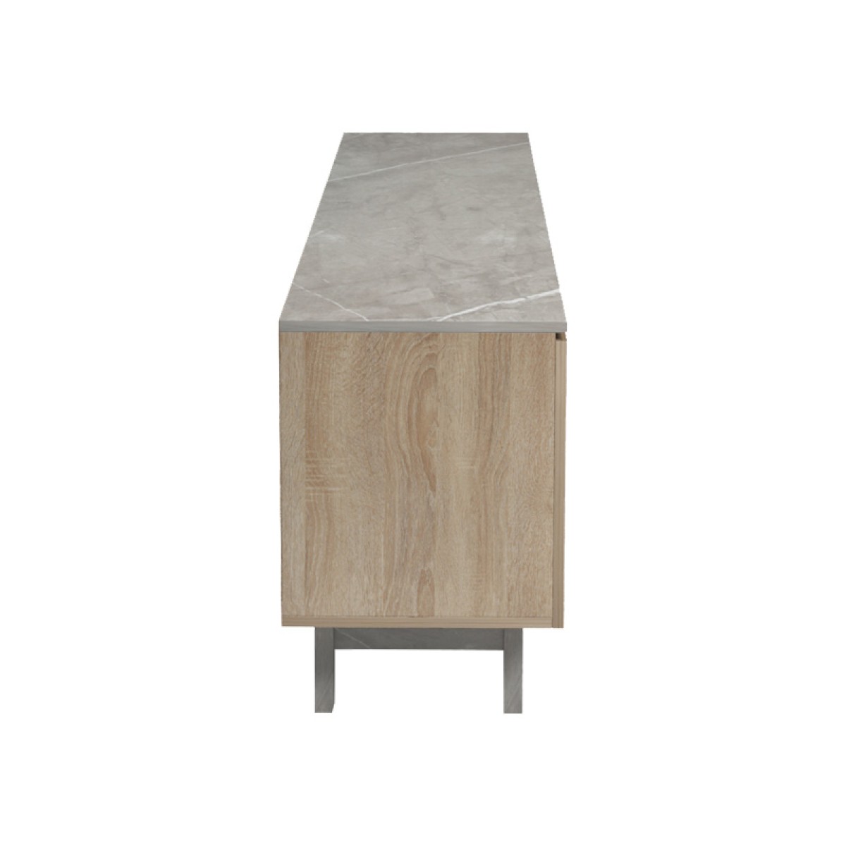 Έπιπλο τηλεόρασης Kasandra pakoworld μπεζ μαρμάρου-sonoma 180x35x48.5εκ