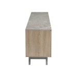 Έπιπλο τηλεόρασης Kasandra pakoworld μπεζ μαρμάρου-sonoma 180x35x48.5εκ