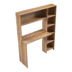Γραφείο με βιβλιοθήκη Janson pakoworld oak 113.2x40x141.8εκ