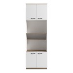 Ντουλάπα κουζίνας Rowan pakoworld σε λευκή-sonoma απόχρωση 60x42x182εκ