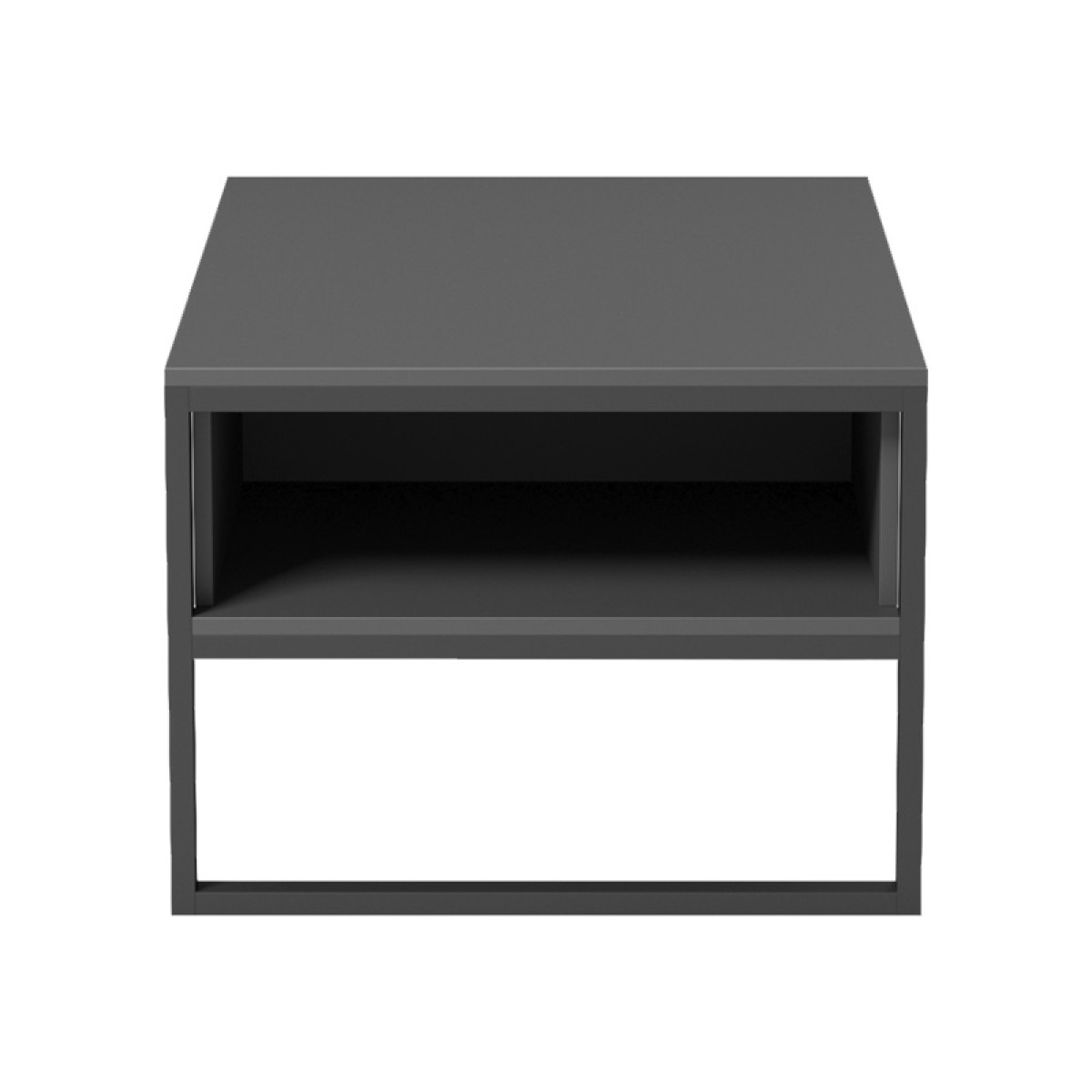 Τραπέζι σαλονιού Bendon pakoworld σε ανθρακί-μαύρη απόχρωση 100x60x44.5εκ