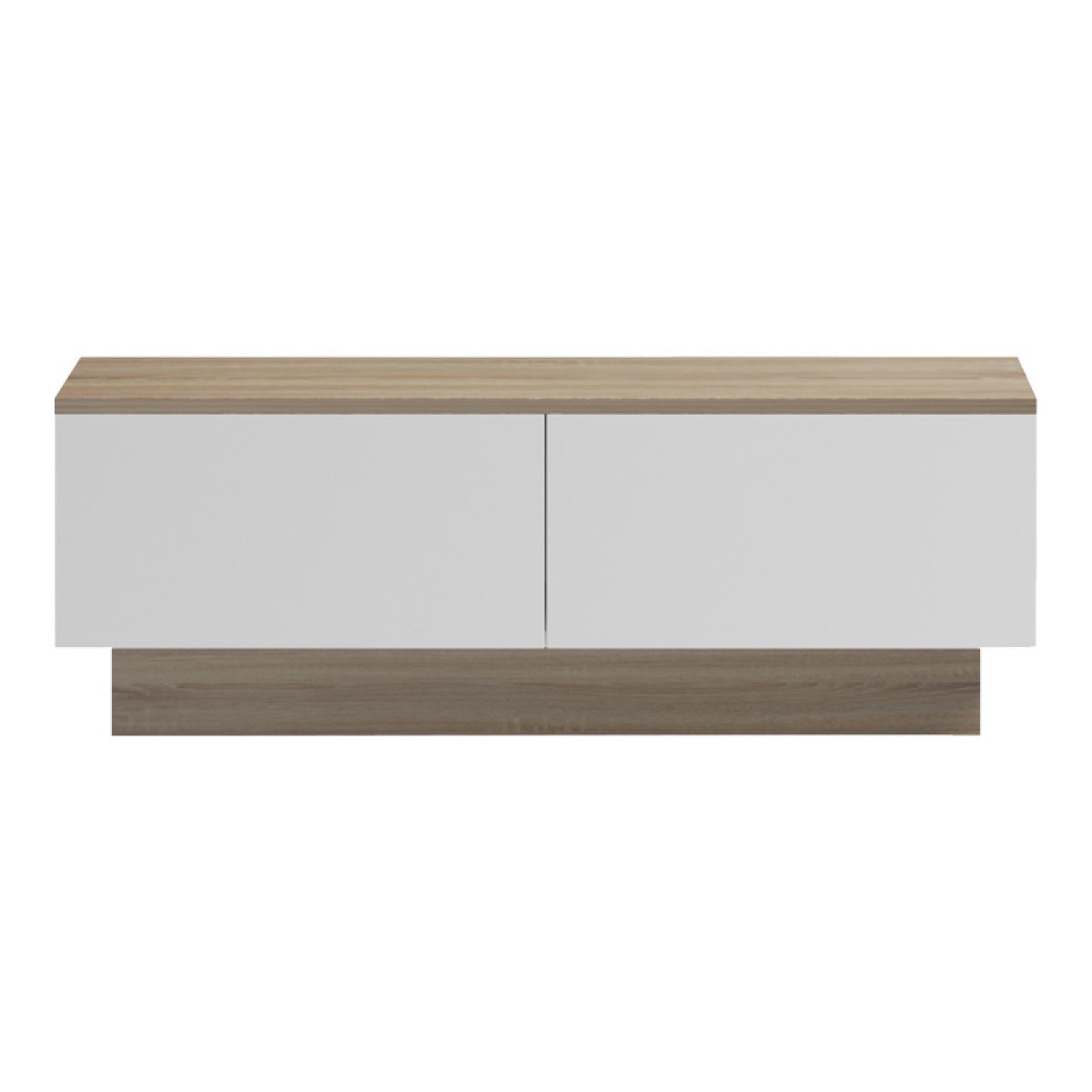 Τραπέζι σαλονιού Winey pakoworld σε sonoma-λευκή απόχρωση 90x60x31.5εκ