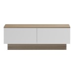 Τραπέζι σαλονιού Winey pakoworld σε sonoma-λευκή απόχρωση 90x60x31.5εκ