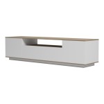 Έπιπλο τηλεόρασης Winey pakoworld σε sonoma-λευκή απόχρωση 180x44.5x44.5εκ