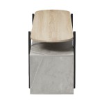 Έπιπλο τηλεόρασης Medousa pakoworld sonoma- γκρι μπεζ όψη μαρμάρου 160x35.5x50εκ