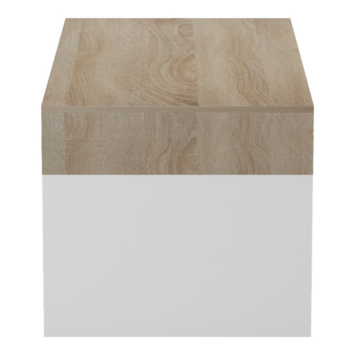 Τραπέζι σαλονιού Consa pakoworld sonoma - λευκό 120x60x52.8εκ