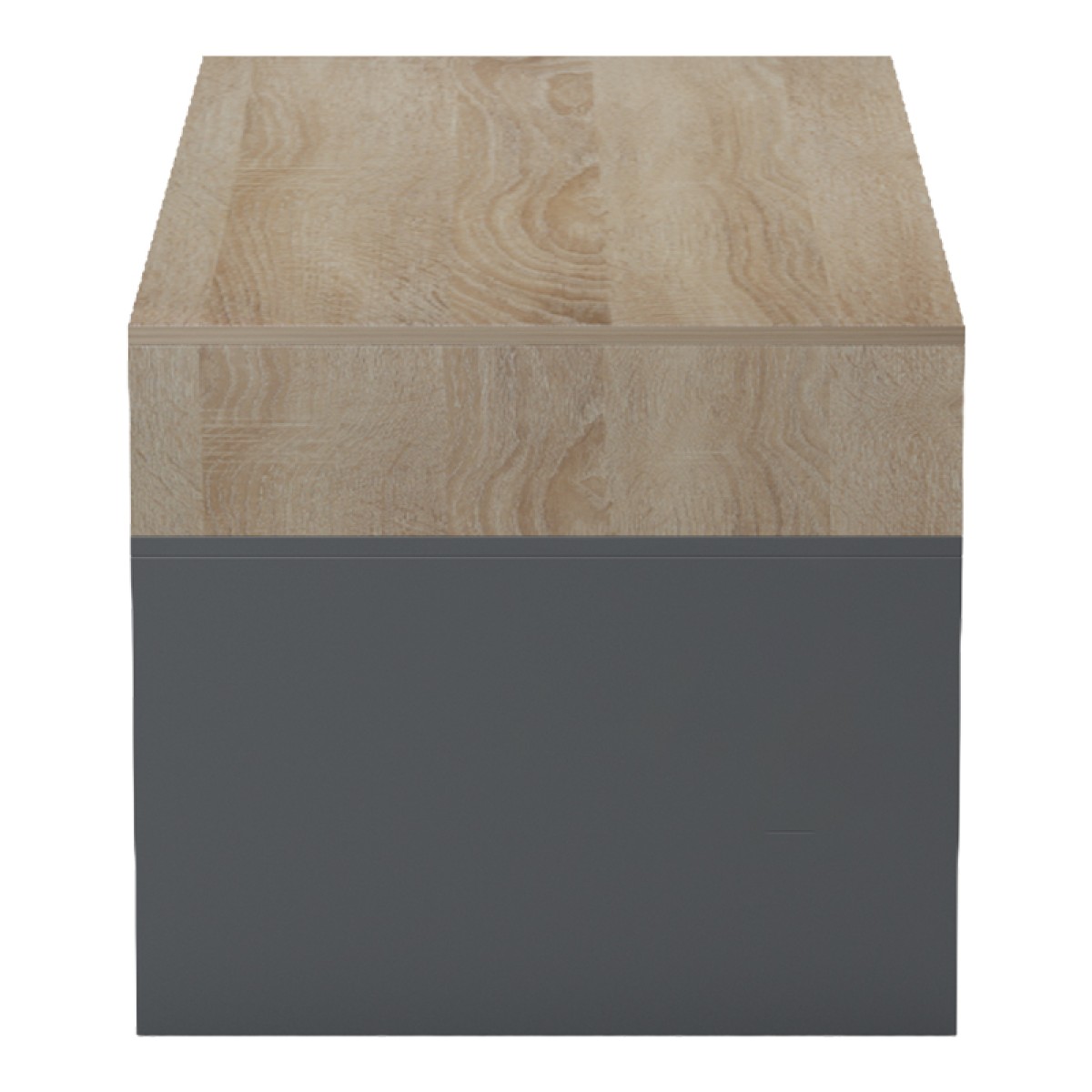 Τραπέζι σαλονιού Consa pakoworld sonoma - ανθρακί 120x60x52.8εκ