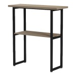 Κονσόλα Solain pakoworld sonoma-μαύρο μέταλλο 79x29x85εκ