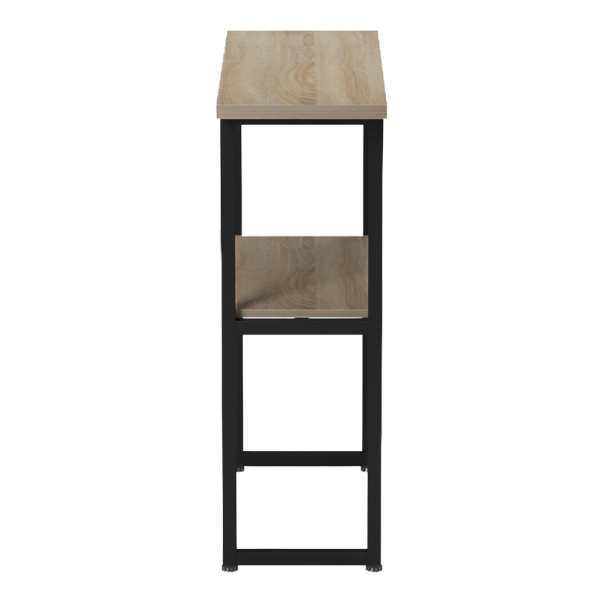 Κονσόλα Solain pakoworld sonoma-μαύρο μέταλλο 79x29x85εκ