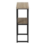 Κονσόλα Solain pakoworld sonoma-μαύρο μέταλλο 79x29x85εκ