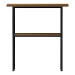 Κονσόλα Solain pakoworld καρυδί-μαύρο μέταλλο 79x29x85εκ