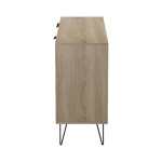 Μπουφές Balain pakoworld sonoma-ανθρακί 142x35.5x83εκ