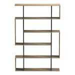 Βιβλιοθήκη Mito pakoworld sonoma-ανθρακί 108.5x25x161εκ