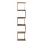 Βιβλιοθήκη Cubik pakoworld sonoma- ανθρακί 35x30x161εκ