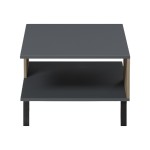 Τραπεζάκι σαλονιού Tuscany pakoworld sonoma-ανθρακί 83x54x34εκ