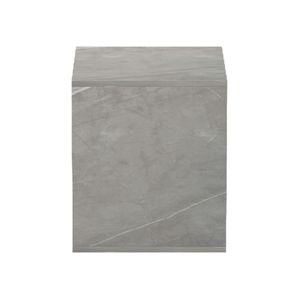 Βοηθητικό τραπέζι Doublo pakoworld γκρι μπεζ μαρμαρου 40x35x40εκ