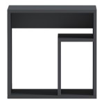 Βοηθητικό τραπέζι Doublo pakoworld ανθρακί 40x35x40εκ