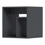 Βοηθητικό τραπέζι Doublo pakoworld ανθρακί 40x35x40εκ