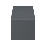 Έπιπλο τηλεόρασης επιτοίχιο με Led Rival pakoworld ανθρακί 120x35x30εκ