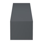 Έπιπλο τηλεόρασης επιτοίχιο με Led Rival pakoworld ανθρακι 180x35x30εκ