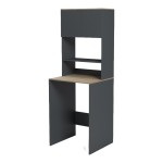 Έπιπλο πλυντηρίου Chaxe pakoworld ανθρακί-sonoma 65x32.5x183.6εκ