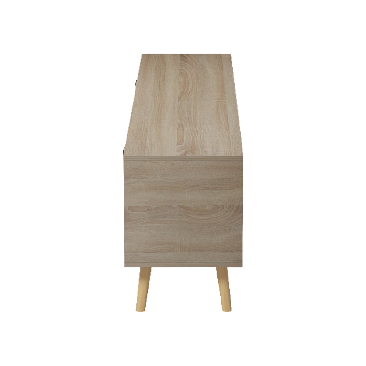 Έπιπλο τηλεόρασης Gorna pakoworld sonoma-ανθρακί 180x35x48.6εκ