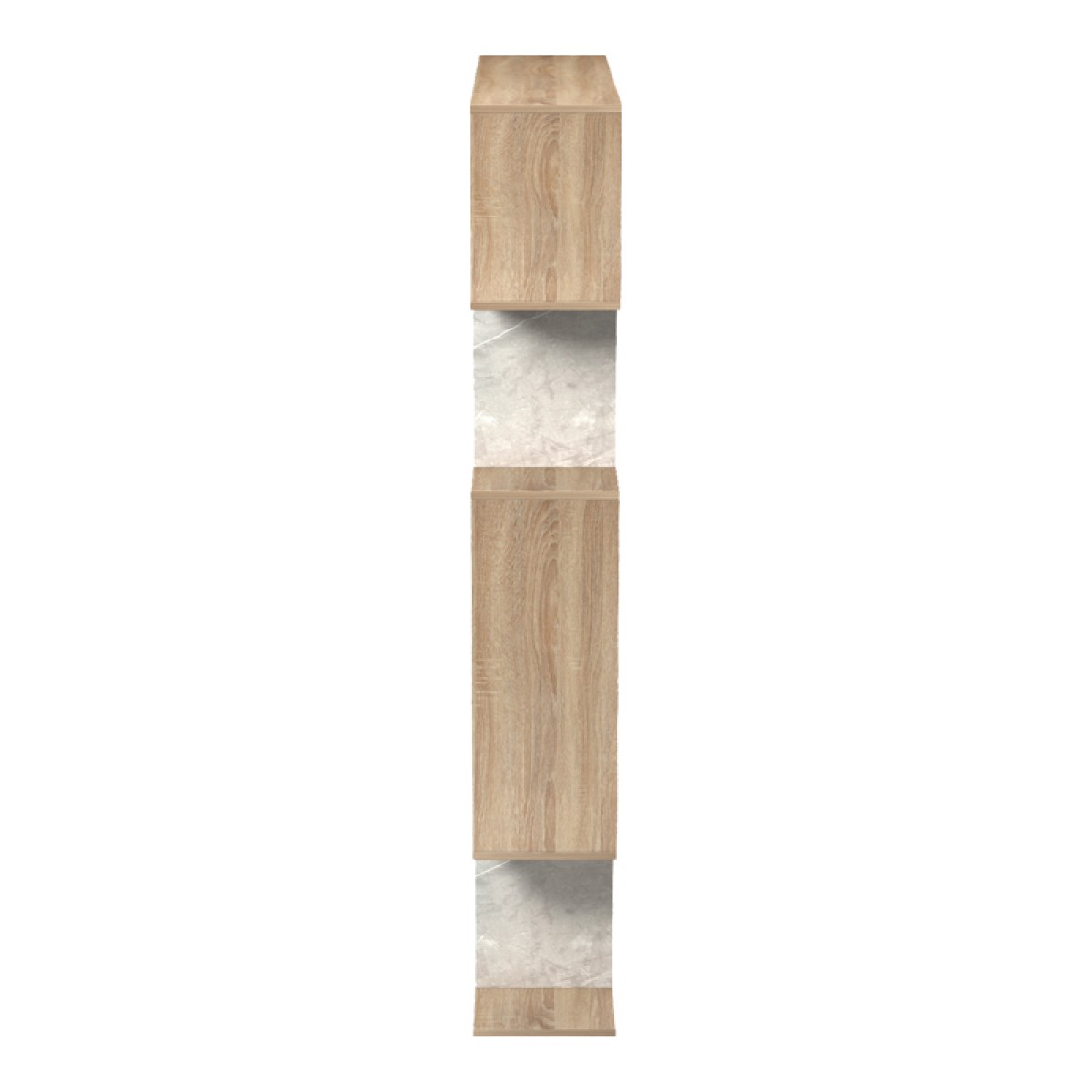 Βιβλιοθήκη Mito pakoworld sonoma - μπεζ μαρμάρου 108.5x25x161εκ